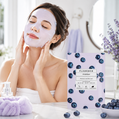 Mascarilla Facial Arandano, Hidratante y Refrescante